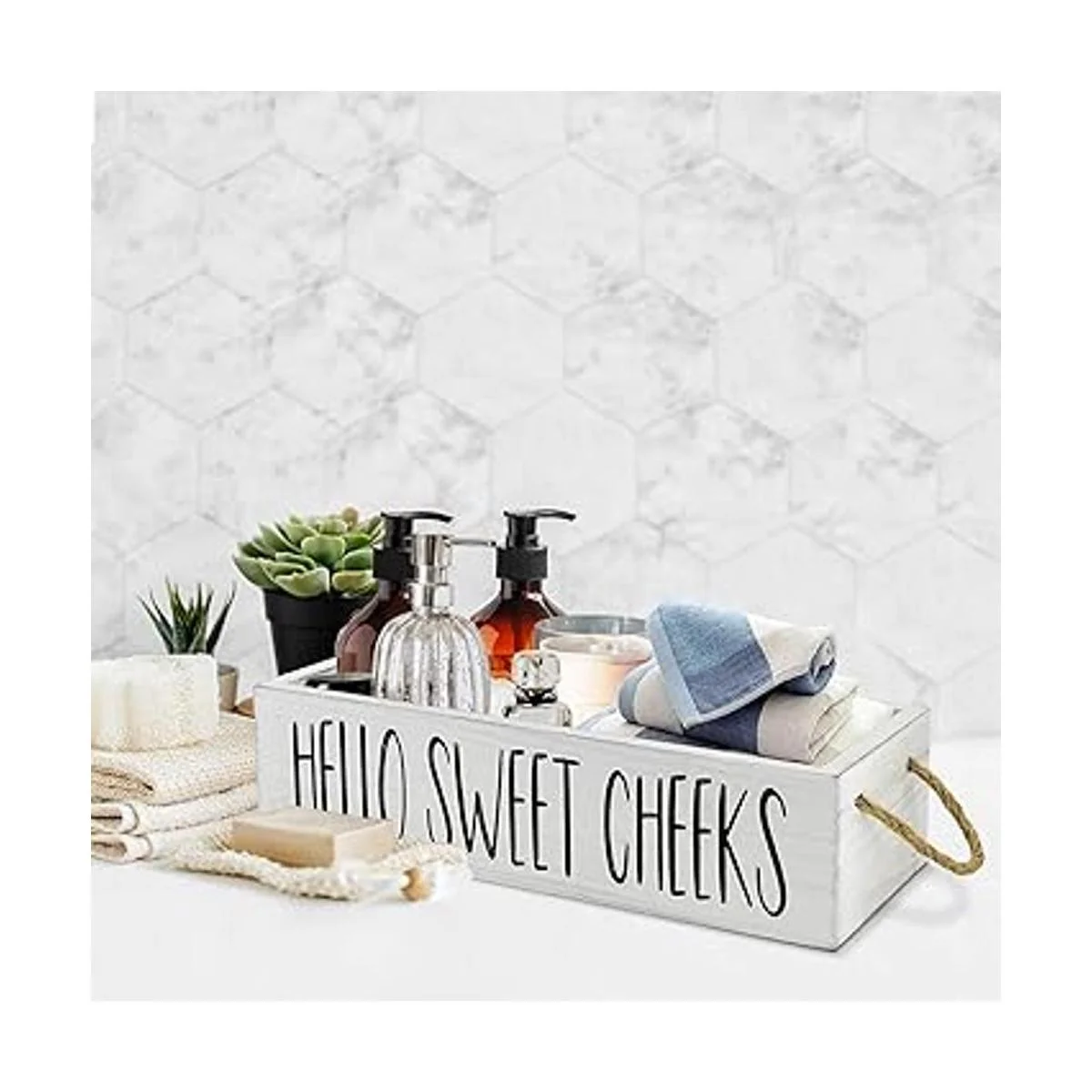 Caja de decoración de baño de 2 lados divertido soporte_3