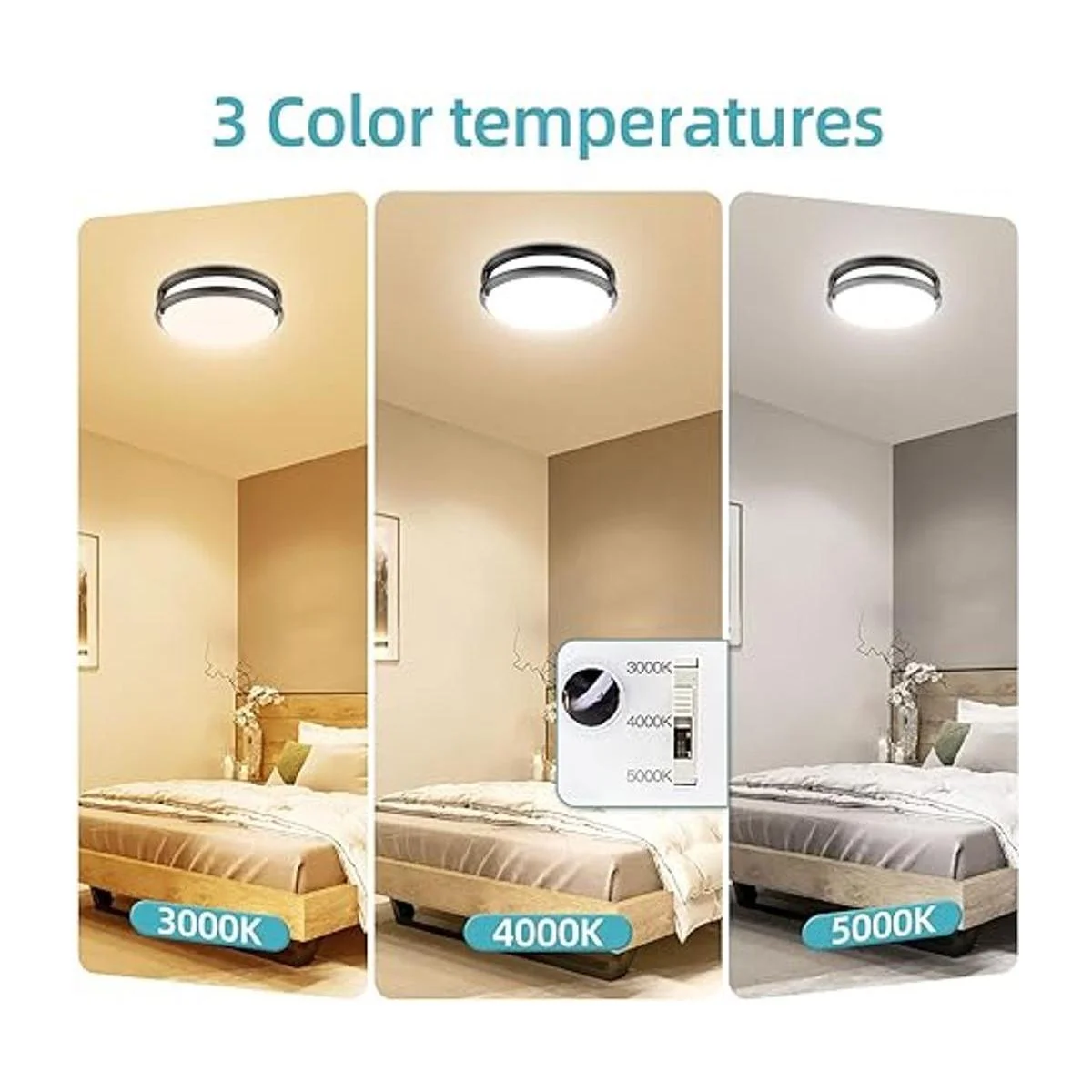 Bilrect Lámpara de techo LED empotrada de 10 pulgadas 18_2