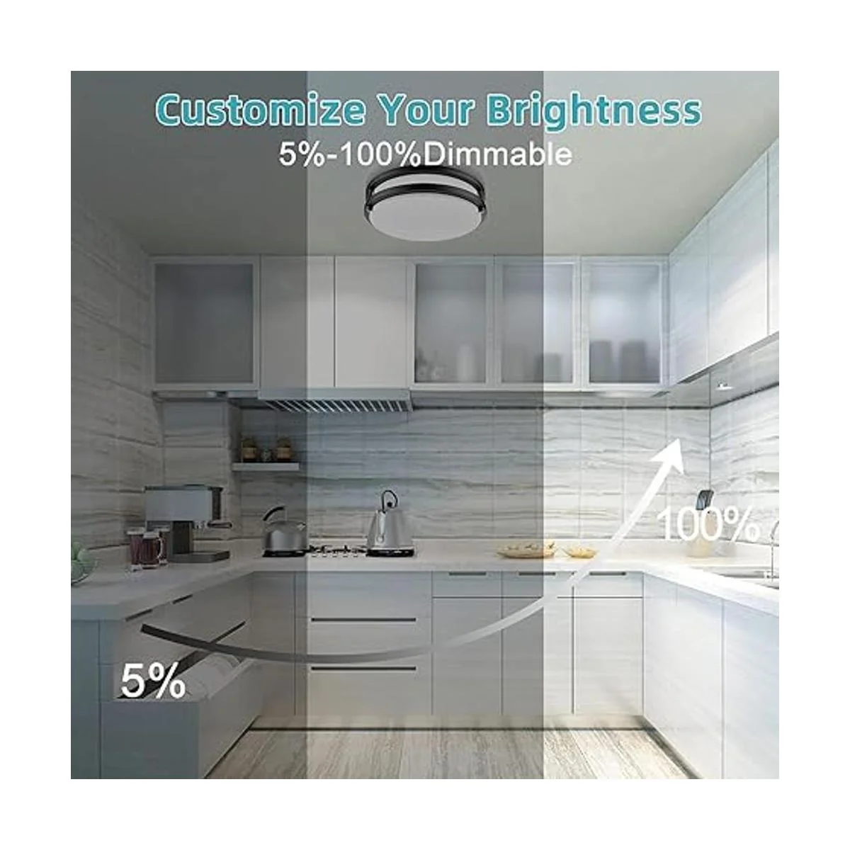 Bilrect Lámpara de techo LED empotrada de 10 pulgadas 18_3