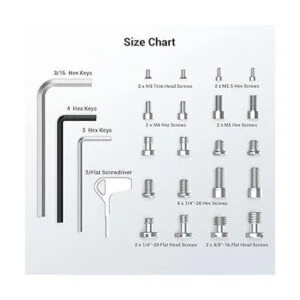 SmallRig 20 tornillos y placa de almacenamiento de llaves_2