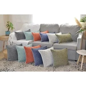 Juego de 2 fundas de almohada de felpilla texturizadas de_7