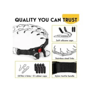 PetJett Collar de punta para perros collar de_5