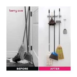 Berry Ave Soporte para escoba rastrillo o trapeador y_5
