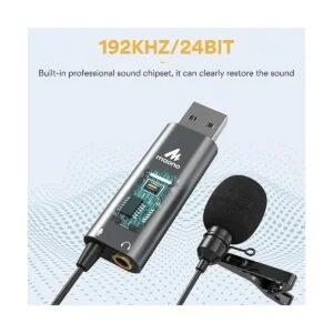 MAONO Micrófono USB Lavalier con conector para_3