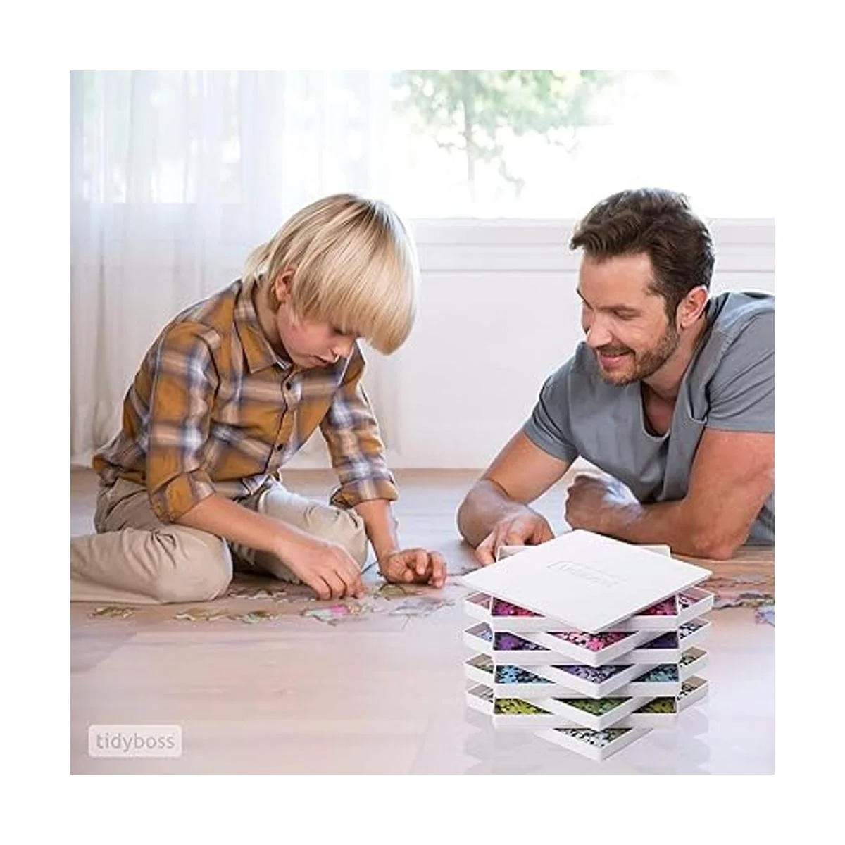 Tidyboss 8 bandejas de clasificación de rompecabezas con_6