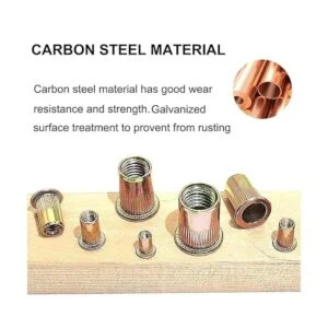 EilxMag Juego de 400 tuercas de remache SAE y métricas de_4