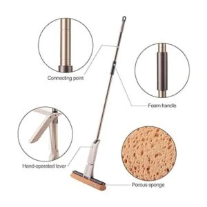 Eyliden Fregona de esponja para limpieza de suelos con 2_2
