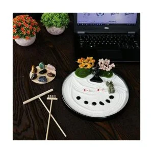 Chakra Stone Yoga Zen Garden Kit de altar de meditación_4