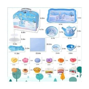 PREWORLD Juego de fiesta de té para niñas pequeñas 46_6