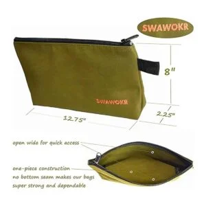 Paquete de 5 bolsas de lona con cremallera de 20 onzas_2