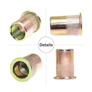 EilxMag Juego de 400 tuercas de remache SAE y métricas de_6