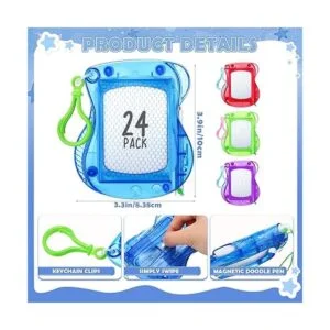 Mini tablero de dibujo magnético de 24 piezas para niños_2
