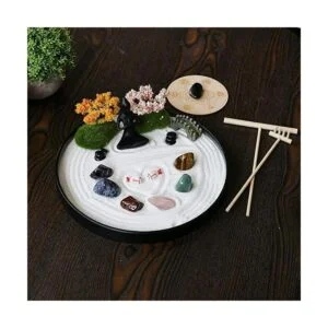 Chakra Stone Yoga Zen Garden Kit de altar de meditación_3