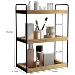 Dorhors Organizador de encimera de baño de 3 niveles_3