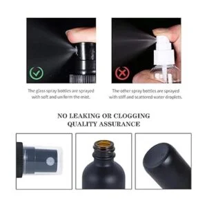 YONKON Botella de cristal con pulverizador de 2 oz_3