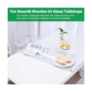LinkGro Protector de mesa de comedor transparente de 24 x_5