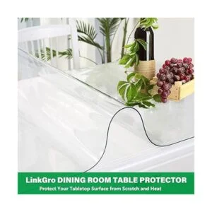 LinkGro Protector de mesa de comedor transparente de 24 x_2