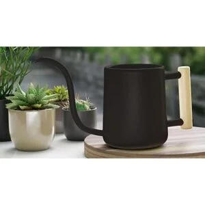 Regadera de interior con boquilla larga regadera negra de_5