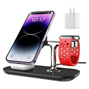 MAKAQI Estación de carga inalámbrica magnética 3 en 1_1