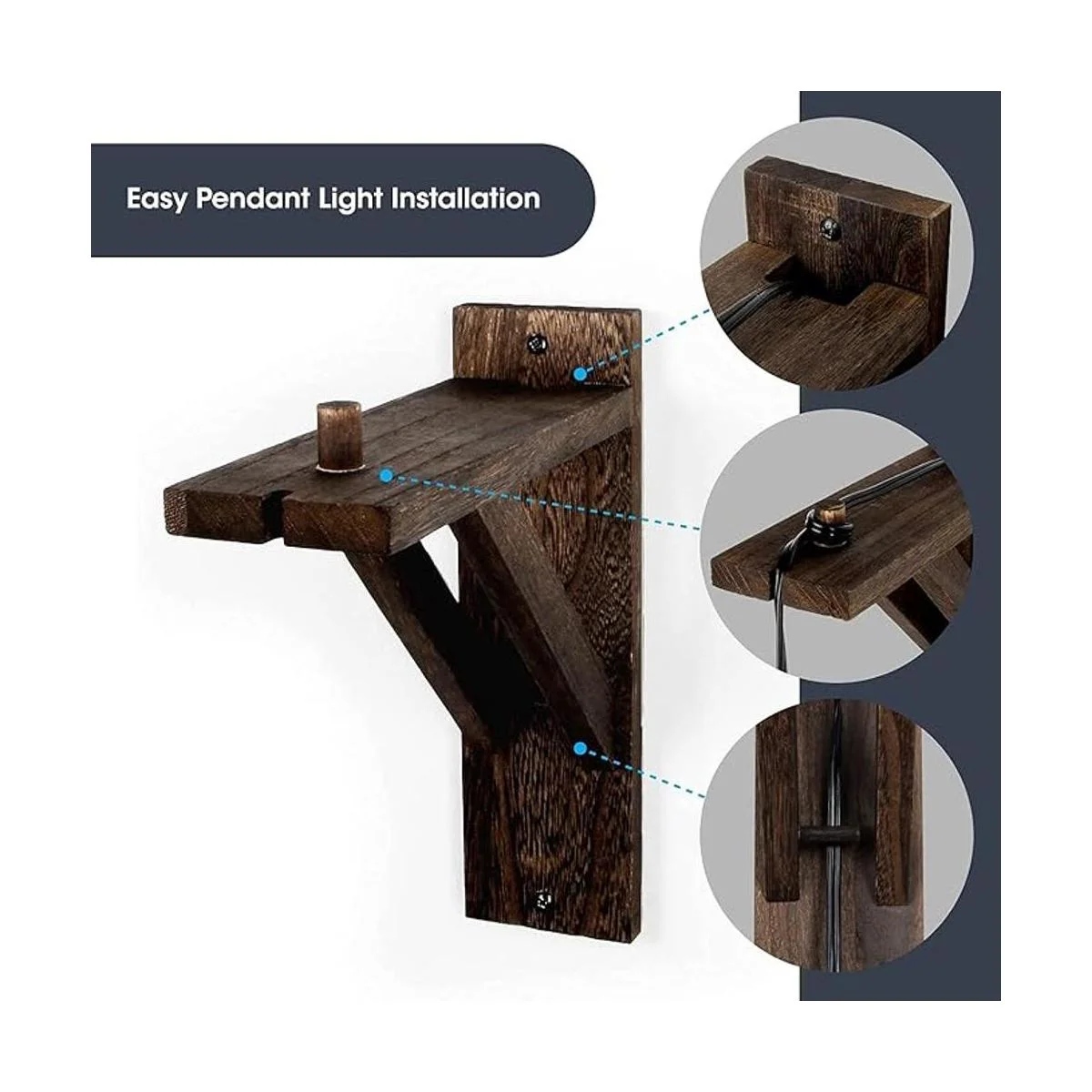 J JACKCUBE DESIGN MK1004A Juego de 2 estantes de madera_5