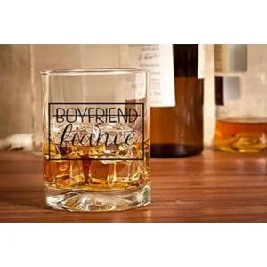 Juego de regalo de copa de vino y whisky para novio y_3