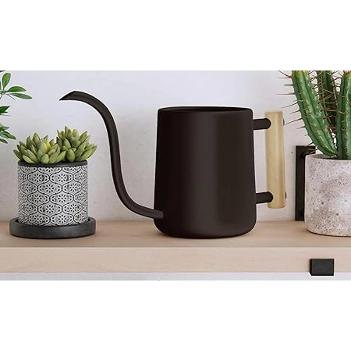 Regadera de interior con boquilla larga regadera negra de_3