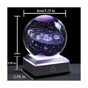 Qianwei Sistema solar 3D Bola de cristal con iluminación_5