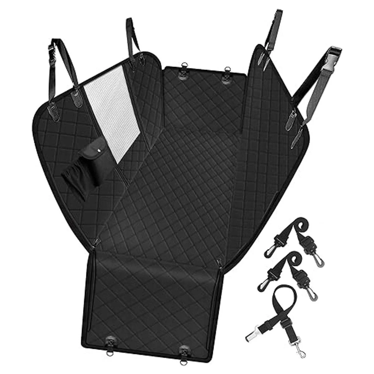 Funda de asiento de coche para perro impermeable_1