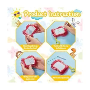 24 piezas de mini tableros magnéticos de dibujo tablero_3