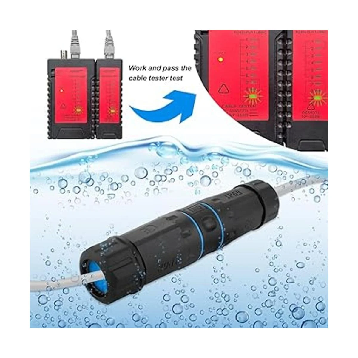 Iwillink Acoplador RJ45 impermeable acoplador Ethernet_6