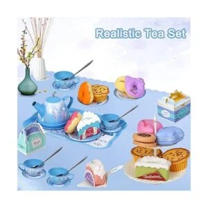 PREWORLD Juego de fiesta de té para niñas pequeñas 46_2