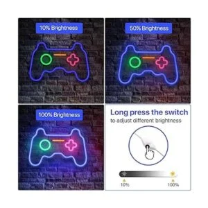 SOLIDEE Letreros LED de neón regulables para decoración de_2