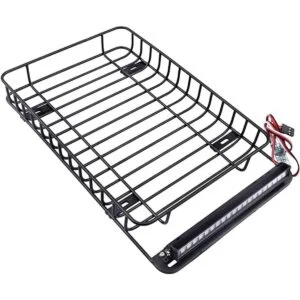 Portaequipajes de metal RC 110 con barra de luz LED para_3