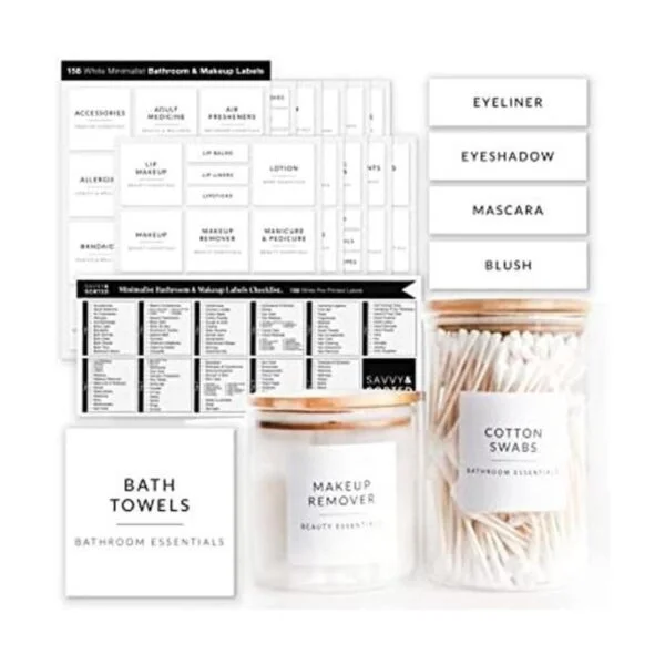 158 etiquetas para tarros de baño etiquetas de jabón de_1