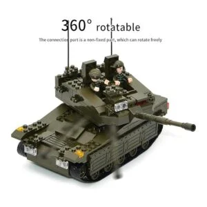 QLT Juego de bloques de construcción de tanques militares_5