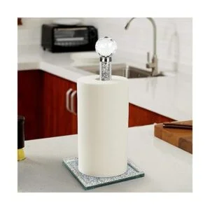 Soporte para toallas de papel soporte de papel plateado_4