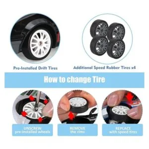 RC Drift Car 124 2.4GHz 4WD Control remoto Sport Racing_5