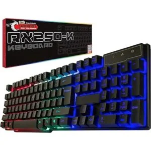 Teclado para juegos RGB USB con cable arcoíris diseñado_1