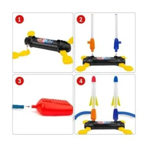 BananMelonBM Lanzador de cohetes para niños juego de_4