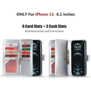 Varikke Funda tipo cartera para iPhone 11 funda para_2