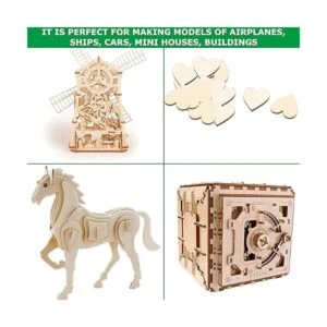 20 hojas de tilo de 12 x 12 pulgadas piezas de madera_5