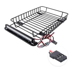 Portaequipajes de metal RC 110 con barra de luz LED para_2