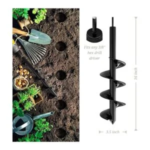 Broca para siembra Juego de brocas de jardín con espiral_2