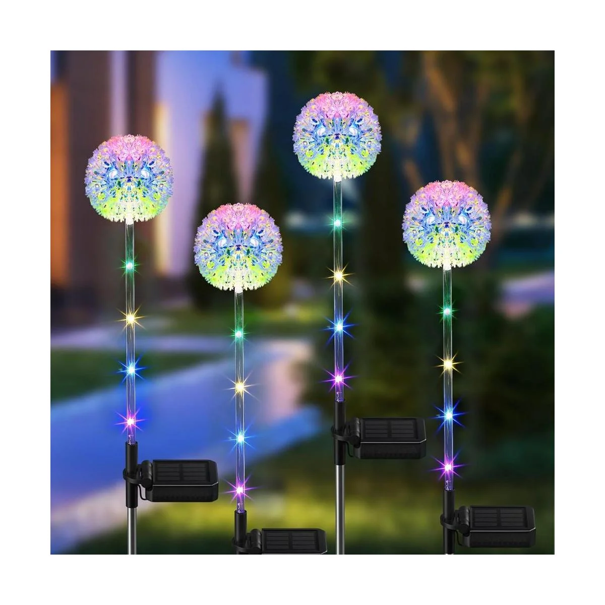 Bonlion Luces solares de jardín para exteriores paquete_1