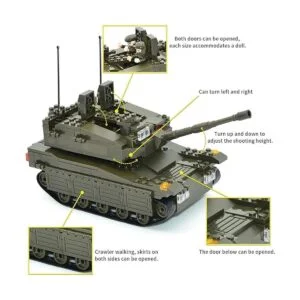 QLT Juego de bloques de construcción de tanques militares_3
