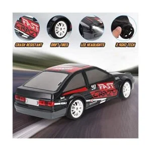 RC Drift Car 124 2.4GHz 4WD Control remoto Sport Racing_2