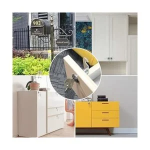 Paquete de 8 cerraduras de leva de gabinete prémium con_5