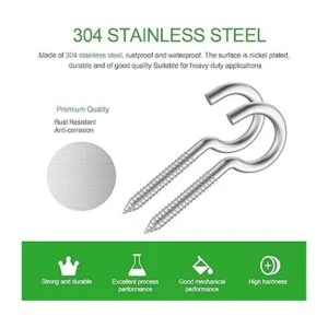 HXLPAY Ganchos atornillados de acero inoxidable 304_4