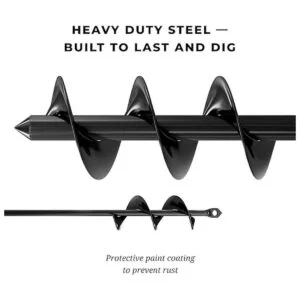 Broca para siembra Juego de brocas de jardín con espiral_4