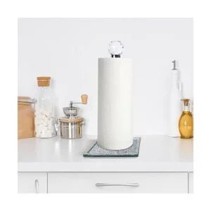 Soporte para toallas de papel soporte de papel plateado_6